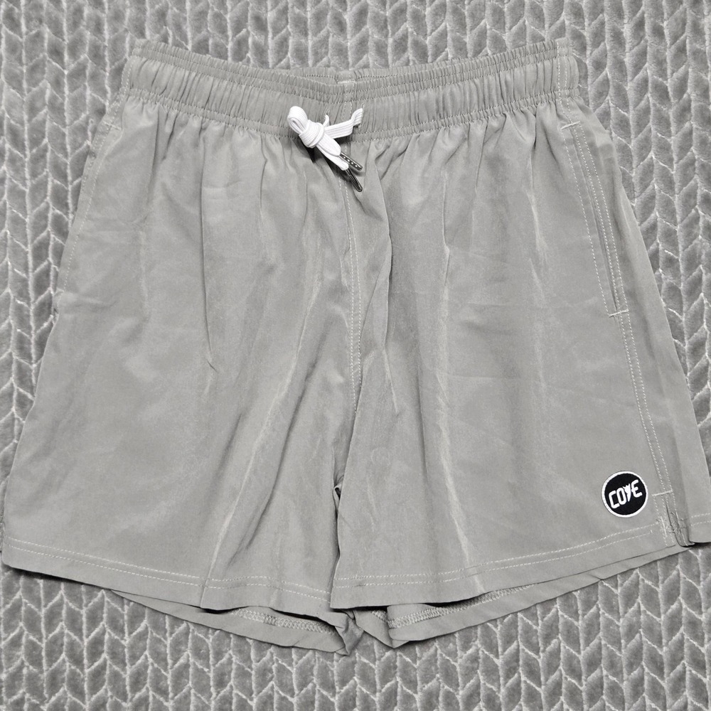 Cove USA Mens Size 32 Gray Recycled Spandex Athletic Gym Shorts